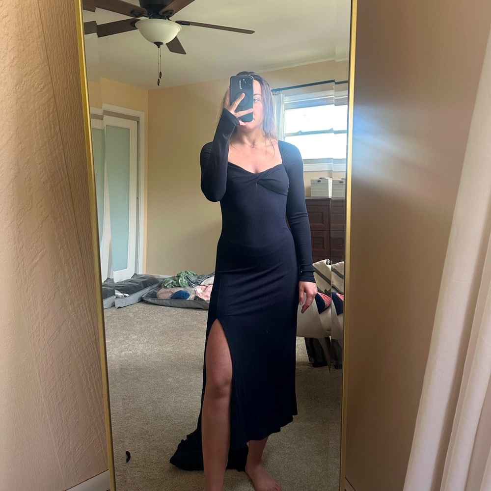 Aritzia Wilfred Palm Dress